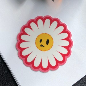 Etiqueta engomada de la flor del decimoséptimo cielo [DIECISIETE]