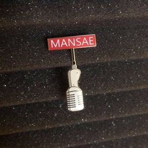 SVT Mansae Hanging Microphone Hard Enamel Pin