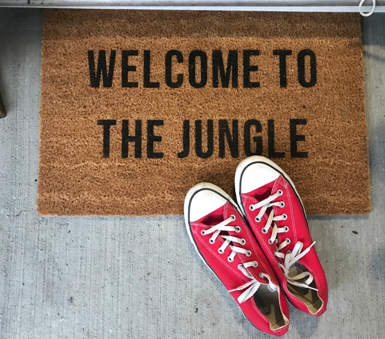 to the Jungle Door Mat Etsy Canada