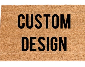 CUSTOM DESIGN Welcome Door Mat