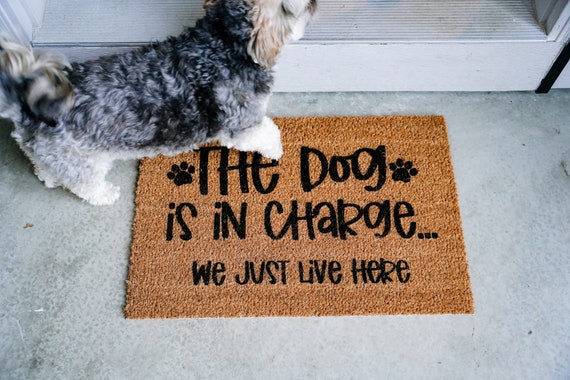 Personalized Dog Bath Mat, Custom Dog Breed Door Mat, Dog Mom Bath