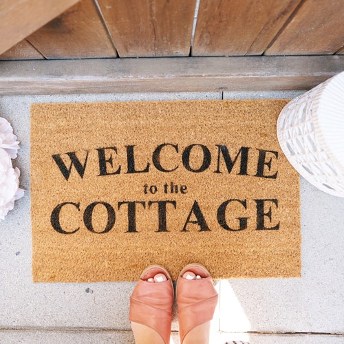 to the Cottage Door Mat Etsy