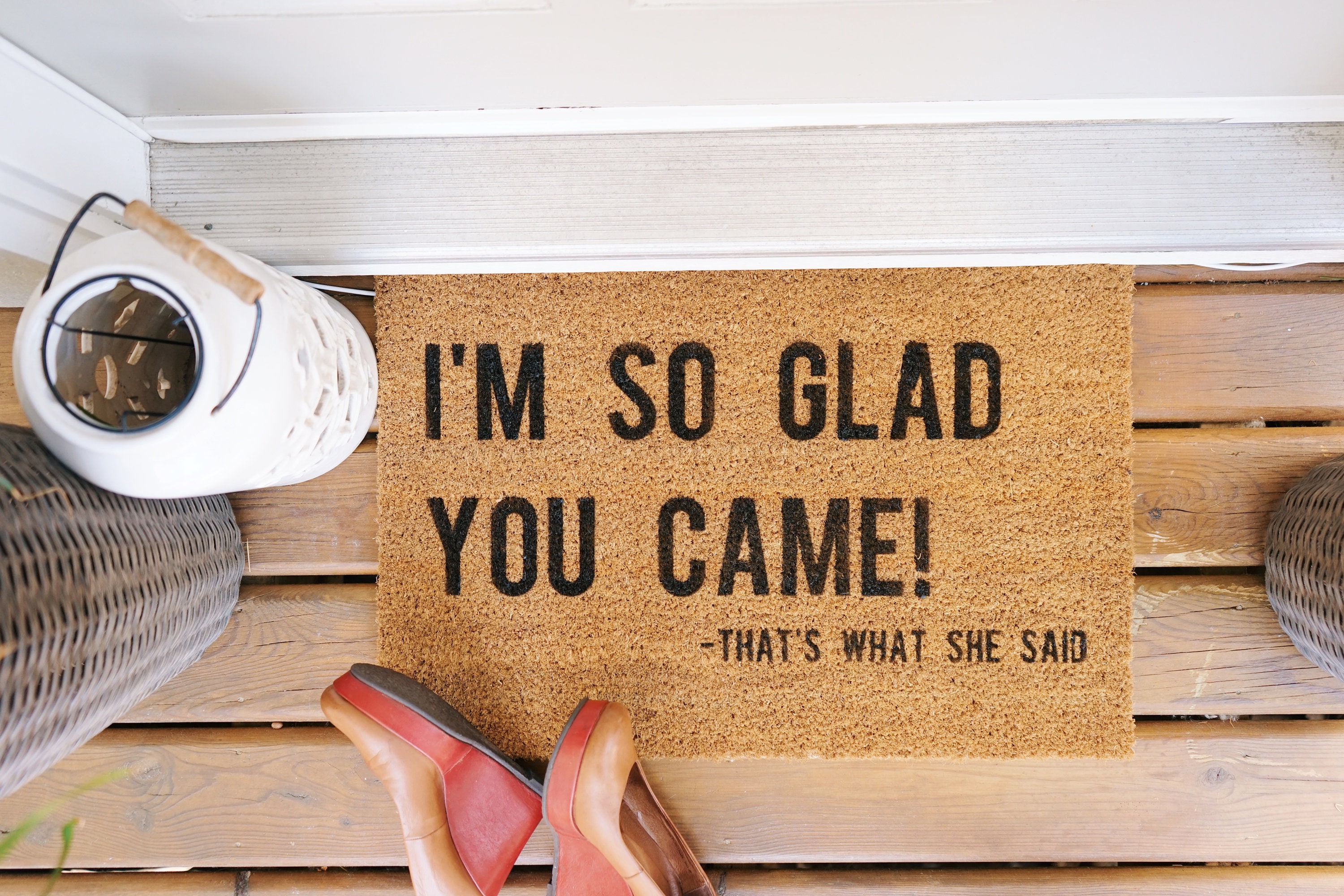 I m glad you can come. I m glad you can come