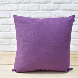 Purple Pillow Cover - Boho Throws - Cotton Decorative Pillow cover with Invisible Zipper - Pillow Cover - Sham - Modern Pillow Cover