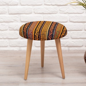 Fuzzy Footstool Etsy Canada
