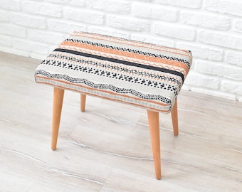 Entryway Bench | Handmade Furniture | Stool | Boho Bench | Pouf Stool | Handmade Furniture | Ottoman Stool | Sofa Side Table | Coffee Table