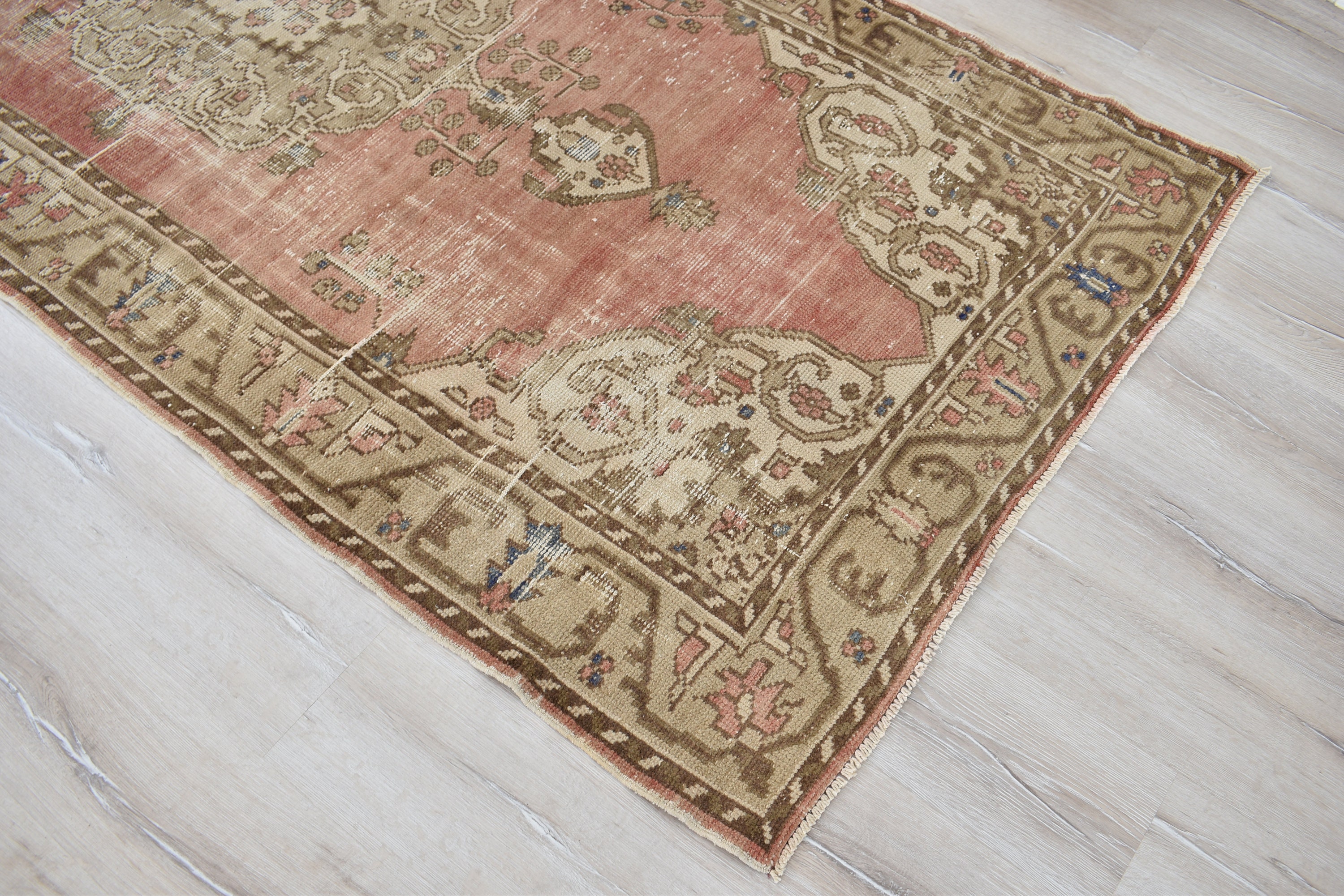 Oushak rug mute pink rug turkish rug runner rug vintage Etsy