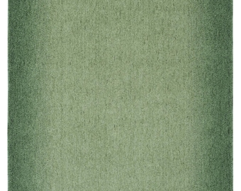 Green Rug with Light Green Center Woven Area Rug Boho Decor Carpet Hallway Runner Moroccan Rug Living Room Bedroom Farmhouse