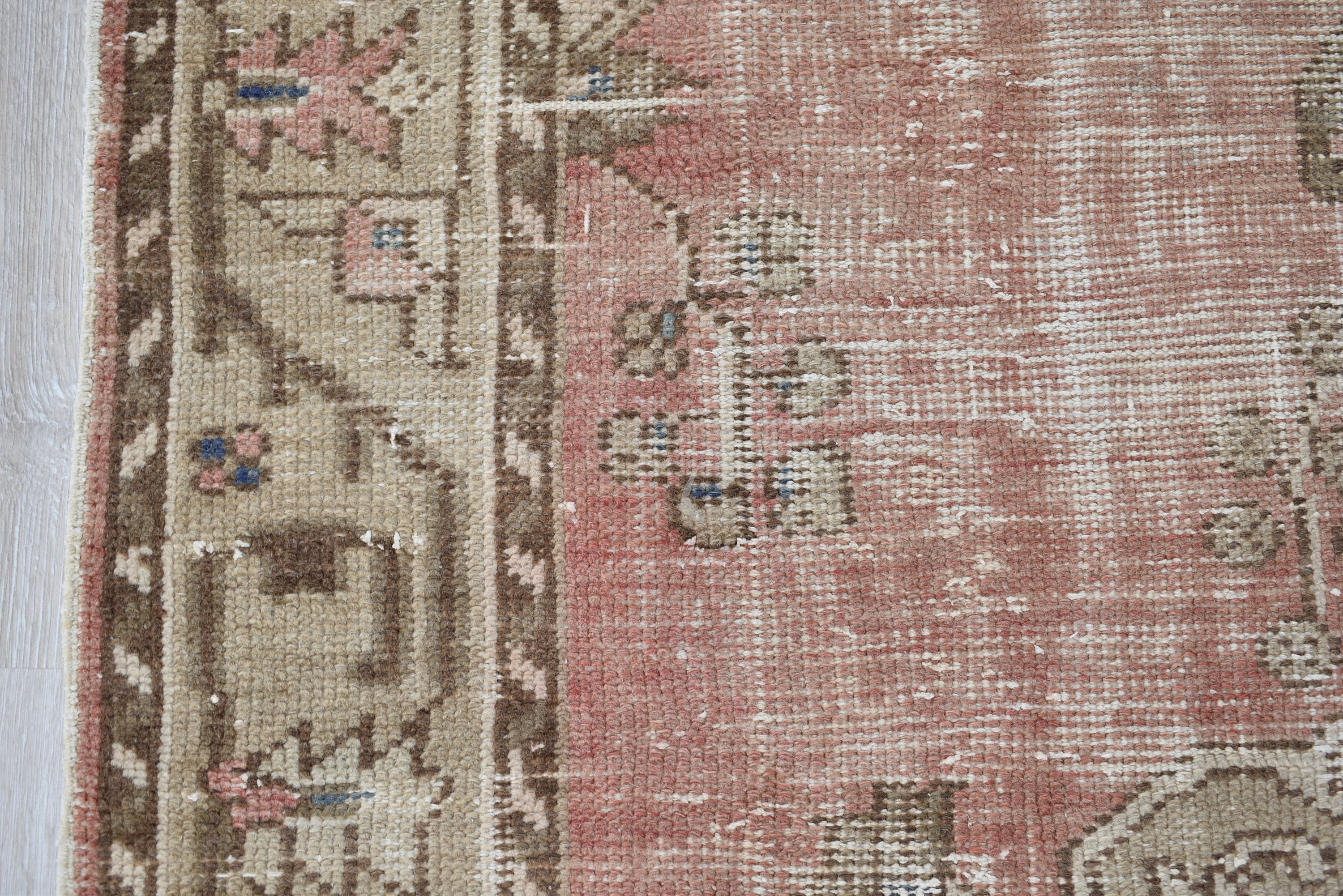 Oushak rug mute pink rug turkish rug runner rug vintage Etsy