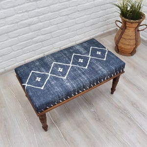 BENCH / Wood Work Bench / Handmade Furniture / Upholstered Bench / Bedroom Bench / Piano Seat / Bedfront Bench / Interior Decoration