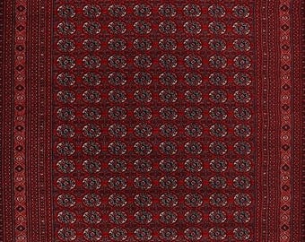 Red Rug, Traditional Rug Woven with Durable Fibers, Burgundy Red Carpet Oriental Rustic Design for Home Decor