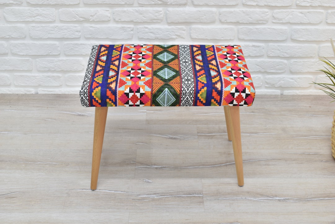 End Table Small Stool Wood Side Table Plant Stand Nightstand With ...