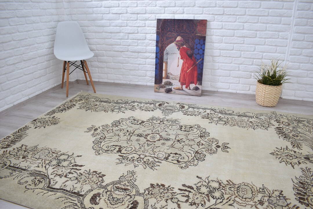 Large Oushak Rug, Rugs Vintage, Vintage Turkish Rug, Large Vintage Rug