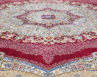 Limited Edition Area Rug, Traditional Rug Woven with Natural Fibers, Silky Soft Carpet for Luxury Living Room and Bedroom, Oriental Design