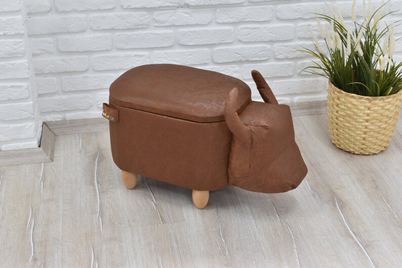 BULL Footrest a Creative Design for Living Rooms Footstool, Upholstered ...