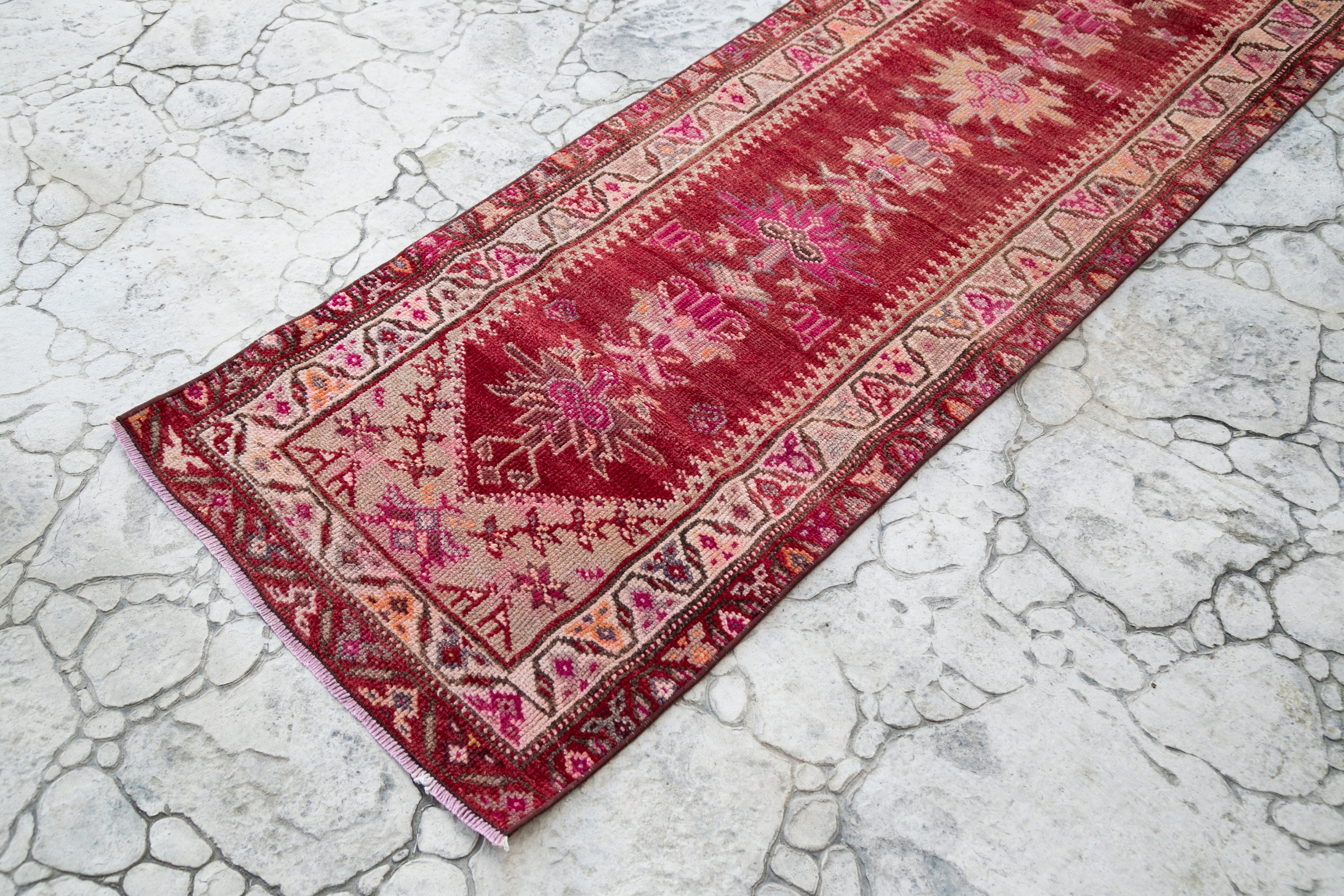 Antique Hallway Runner Rug Turkish Handmade Rug 2.8 x 11.6 | Etsy