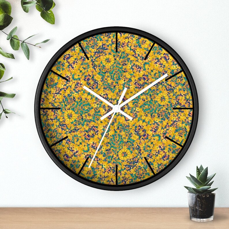Bohemian wall clock 10 Inch boho home decor bedroom decor Etsy