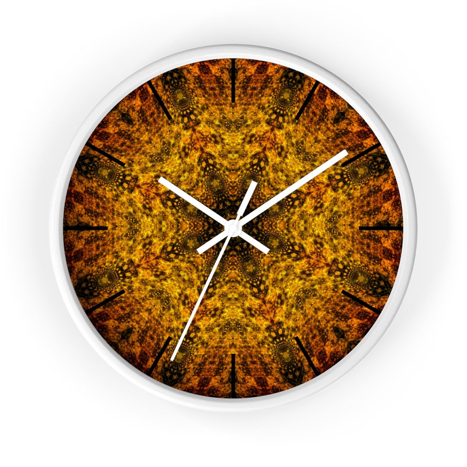 Boho wall clock 10 Inch bohemian home decor bedroom decor Etsy