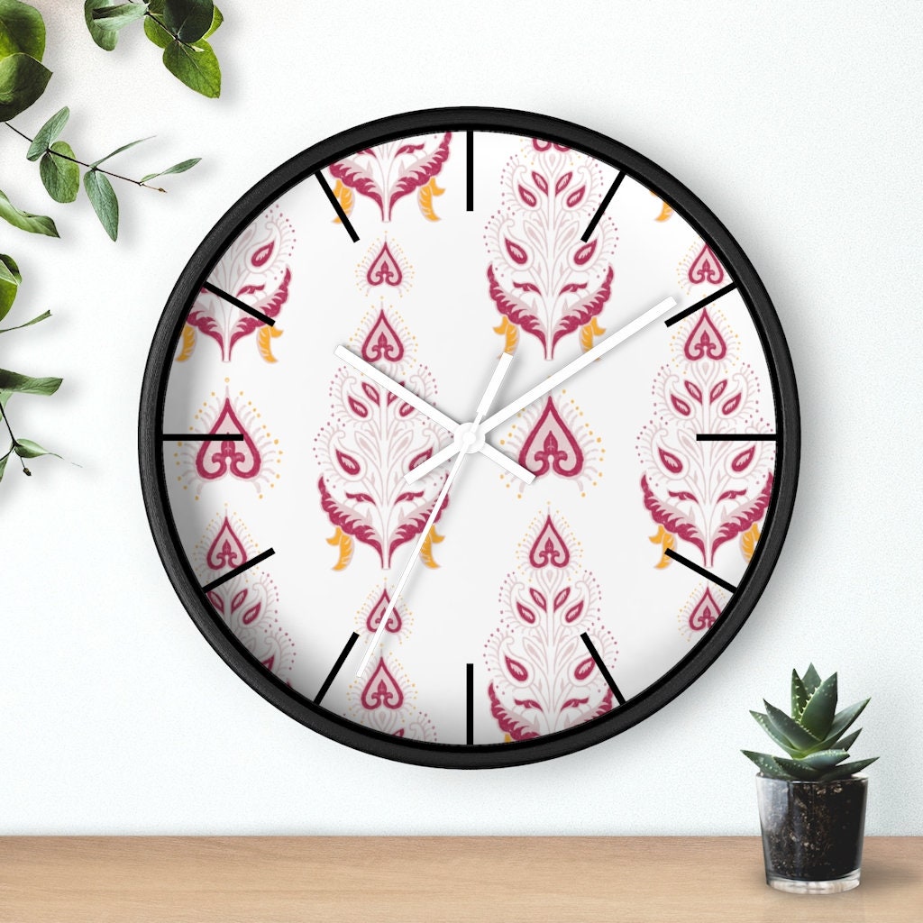 Bohemian wall clock 10 Inch boho home decor bedroom decor Etsy