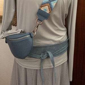Tie belt Wrap belt made of suede in different colors