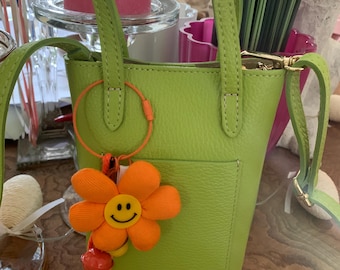 Leather mobile phone bag shoulder bag with handles in various colors