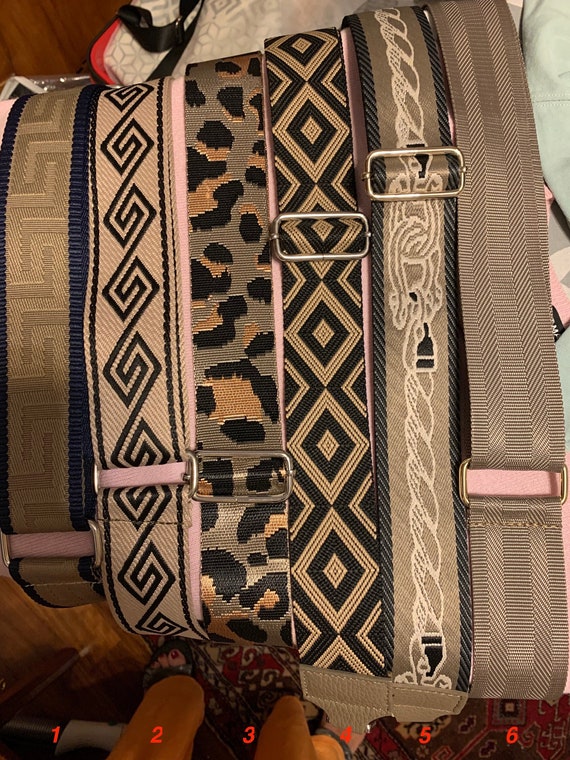 Hermosas asas para bolso correas de tela en color topo oscuro con