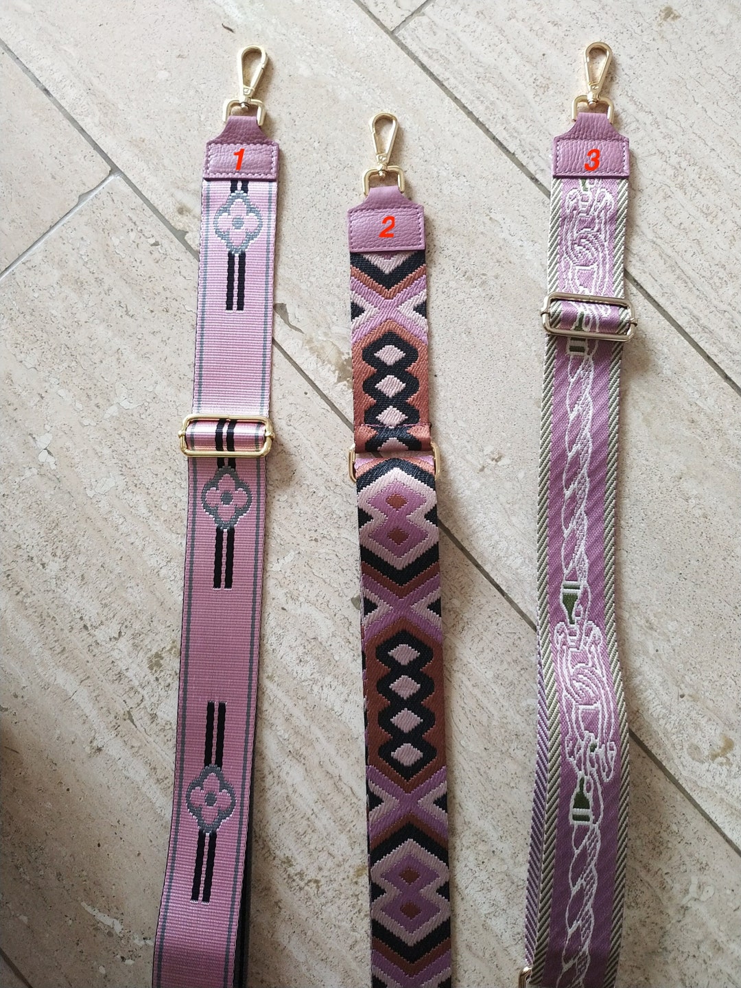 Wunderschöne Taschengurte Stoffriemen Straps zu altrosa mit Etsy.de