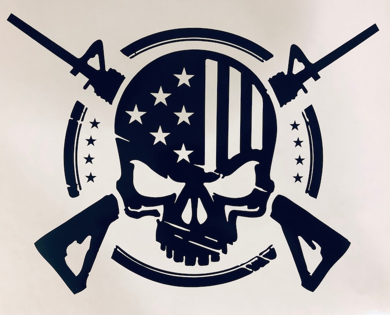 American Skull SVG