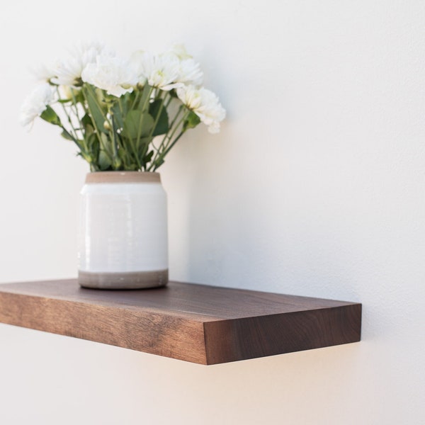 Walnut Floating Shelves Etsy