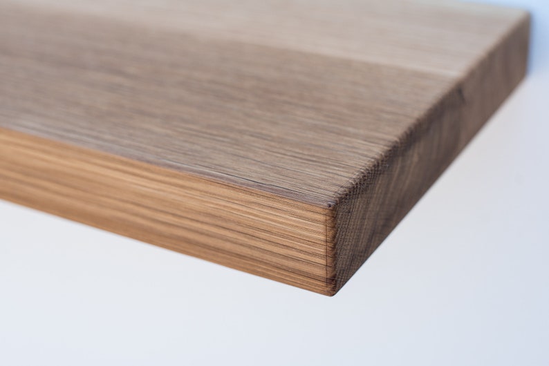 Solid White Oak Floating Shelf Custom Sizes for Your Needs Etsy