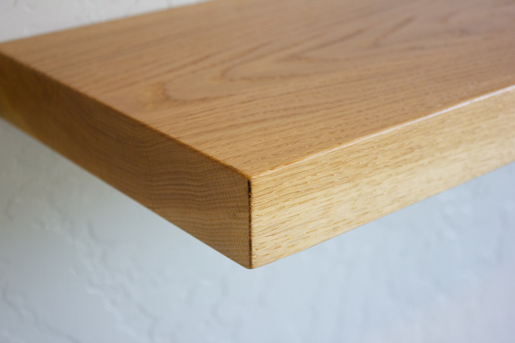 Solid White Oak Floating Shelf Custom Sizes For Your Needs Etsy
