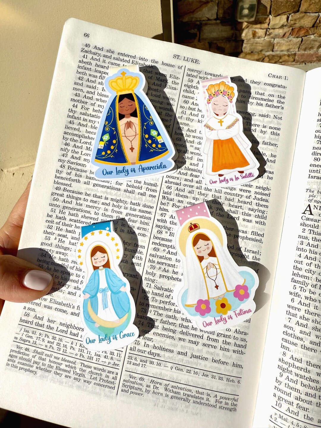Our Lady Mary Magnetic Bookmark: Catholic Christian Gift - Etsy