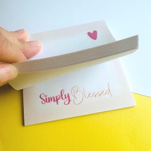 Niedliche Haftnotiz Bürobedarf Post-It Niedliche Inspirierende Haftnotiz Einfach gesegneter christlicher Post-it-Katholischer Glaube