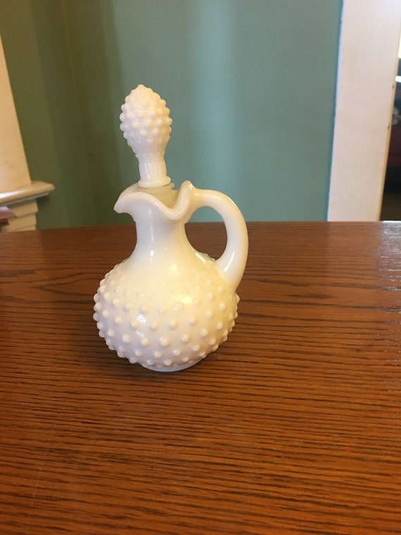 Milk Glass Hobnail Perfume Bottle Hobnail perfume bottle | Etsy