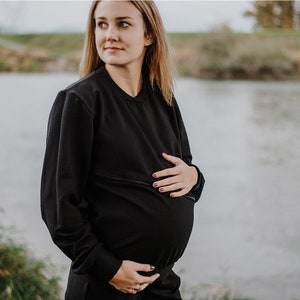 Maternity and Nursing Crew Neck sweater