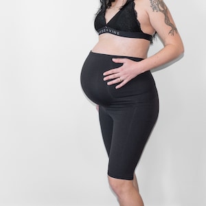 Pantalones cortos premamá de ciclista - Negro