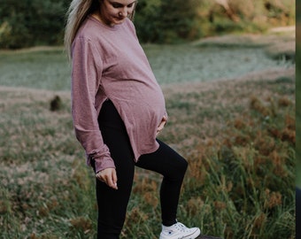 Charlotte Slit Sweater- Maternity + Nursing