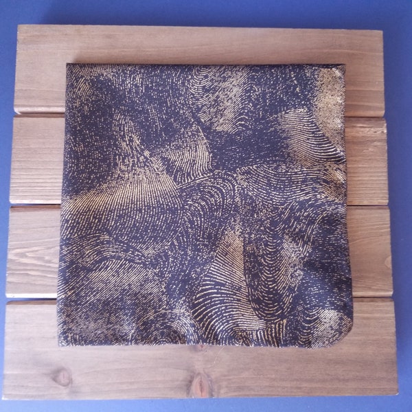 Black and Gold Men Pocket Square Etsy