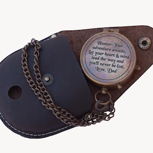 Gravierte Kompass für Sohn, Wandern Geschenk für Sohn, Graduierung Tag Geschenk für Sohn, Geburtstagsgeschenk für Sohn, Geschenk für Bruder