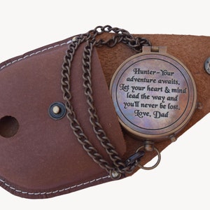 Taufe Geschenk, Abschlussgeschenk, Erstkommunion, Geschenk für Sohn, Graduierung Tag Geschenk, personalisierte Kompass, gravierte Kompass, Geschenk für Bruder