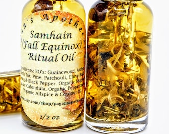 Samhain Ritual Oil, Fall Equinox Ritual Oil, Anointing Oil, Spell Oil, Casting Oil, Samhain Oil