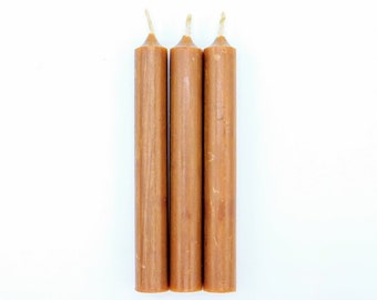 Brown Chime Ritual Spell Candle 4"