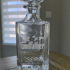 Personalized Godfather Decanter: Custom Birthday Gift