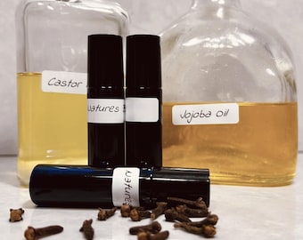 Homemade Organic Facial Serum: Rosehip, Jojoba, Clove