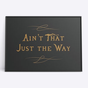 Over the Garden Wall - Ain't that Just the Way Titelkarte - Poster Wand Kunst Druck