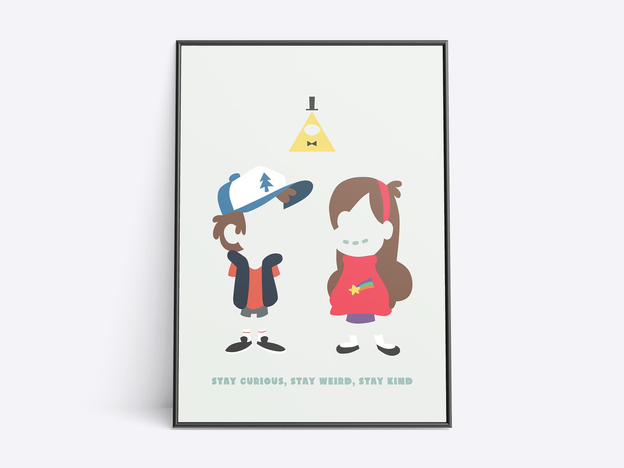 Gravity Falls - Stay Curious - Poster Wall Art Print