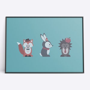 Dunkel - Blaue Tapete - Poster Wand Kunstdruck