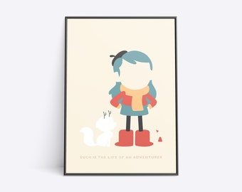 Hilda - Such is the Life of an Adventurer - Poster Wall Art Print
