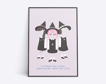 Summer Camp Island - Witches Make the Rules - Poster Wall Art Print