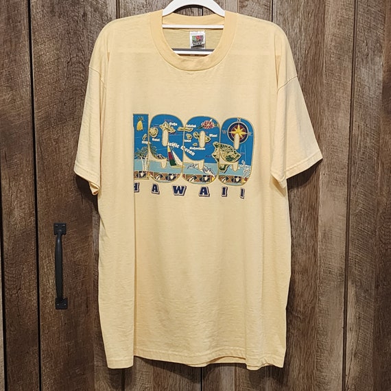 Vtg 1999 HAWAII Fruit Of The Loom T Shirt Size L … - image 8